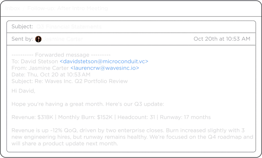 Emails, PDFs, and Decks Are Read and Structured Automatically